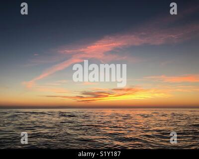 Tramonto in Hernando Beach, Florida Foto Stock