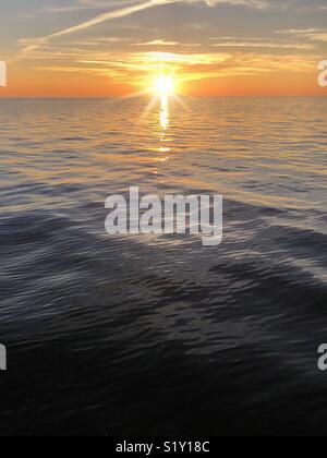 Tramonto in Hernando Beach, Florida Foto Stock