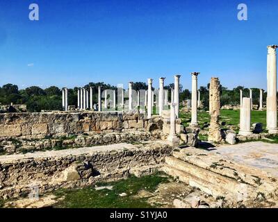 Le rovine romane, salami, Cipro Foto Stock