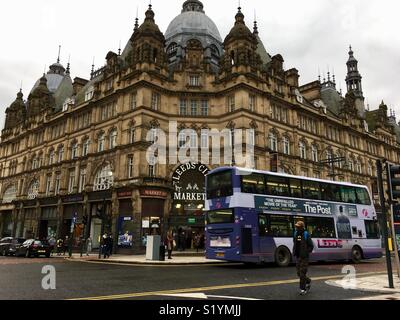 Leeds City mercati, West Yorkshire Foto Stock