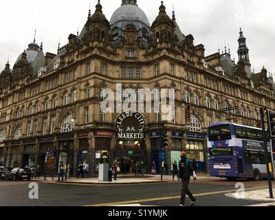 Leeds City mercati, West Yorkshire Foto Stock
