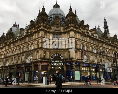 Leeds City mercati, West Yorkshire Foto Stock