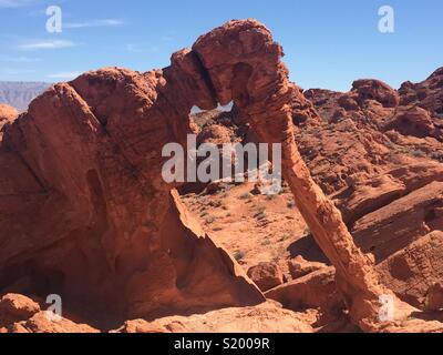 Elephant rock a valle del fuoco parco dello stato del Nevada Foto Stock