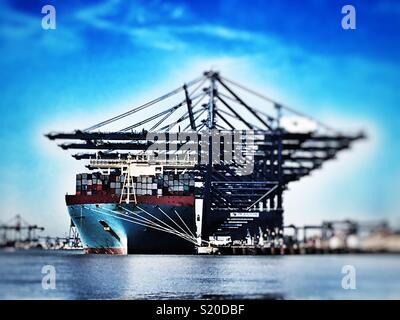 Porto di Felixstowe Suffolk REGNO UNITO Foto Stock