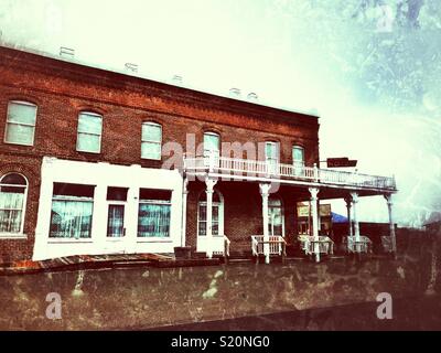 Hotel in stile antico in Shaniko, Oregon Foto Stock