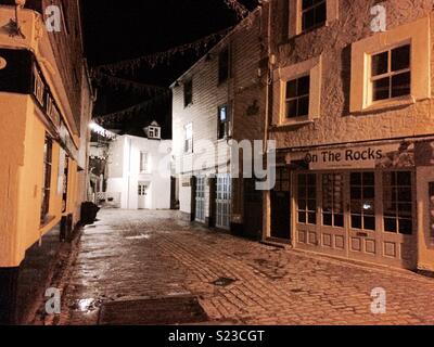 Mevagissey di notte Foto Stock