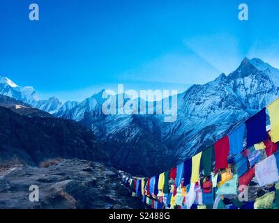 Annapurna Base Camp Foto Stock