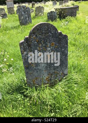 Chalton Chiesa cimitero, Chalton, Hampshire, Inghilterra Foto Stock