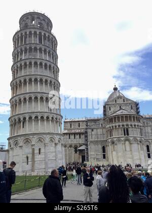 Torre pendente di Pisa Foto Stock