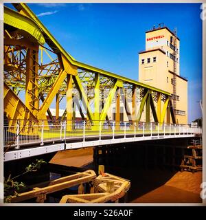 Drypool ponte sopra il fiume scafo in Hull East Riding of Yorkshire England Regno Unito Foto Stock