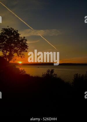 Tramonto in Brixham Foto Stock