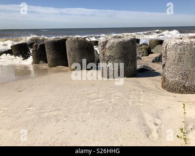 Ocean Beach, NY Foto Stock