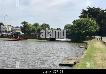 Bude canal Foto Stock