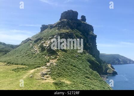 Valle di rocce Devon Foto Stock