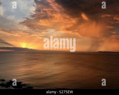 Tramonto in Casapueblo, Punta Ballena, Uruguay Foto Stock