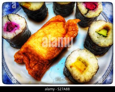 Waitrose Taiko Sushi vegetale Foto Stock