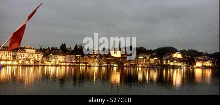 Il lago di Lucerna svizzera Foto Stock