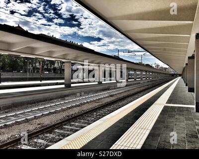 Trieste Centrale stazione ferroviaria, Italia. Foto Stock