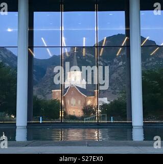 Provo Centro di Riflessione del Tempio Foto Stock