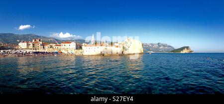 La città vecchia di Budva in Montenegro. Foto Stock