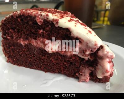 Velluto rosso. Pizzería va bene. Sabana Grande, Caracas Venezuela. Foto Stock