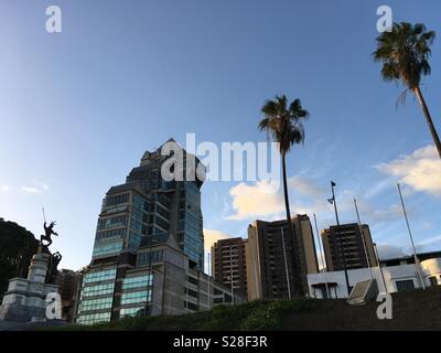 Caracas Teleport Plaza Venezuela, Los Caobos Area. Vicente Quintero Foto Stock