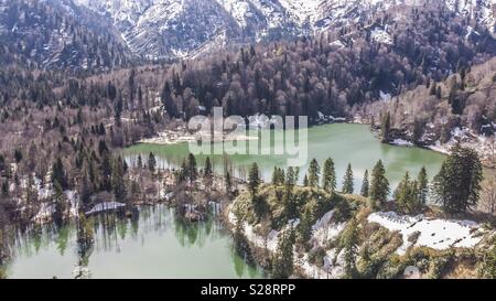 Un piccolo lago , Rize , Turchia Foto Stock