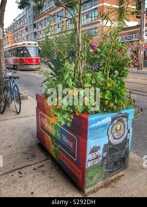 Toronto Queen West quartiere. Foto Stock