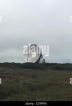Goonhilly in groppa di stazioni terrestri per collegamenti via satellite Foto Stock