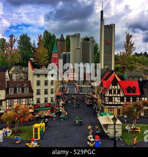 Modello di Francoforte, Legoland, Guenzburg, Baviera, Germania Foto Stock
