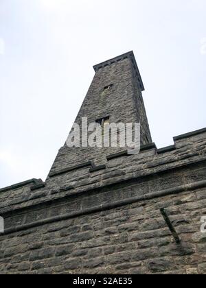 Il Peel Memorial Torre Holcombe sulla collina, Ramsbottom, Manchester, Lancashire Foto Stock