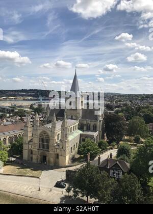 Rochester Cathedral in Kent Foto Stock