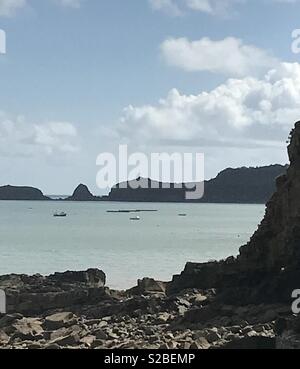 Saundersfoot, Pembrokeshire, Galles. Foto Stock