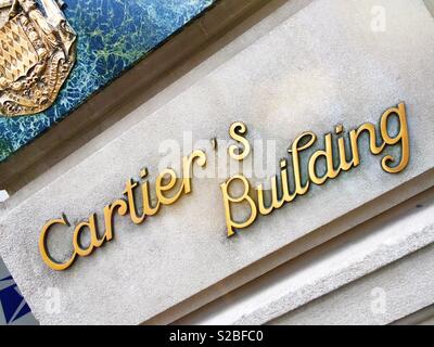 Cartier jewelers edificio sulla Fifth Avenue, New York, Stati Uniti d'America Foto Stock
