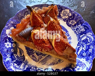 Fresh fig tart Foto Stock