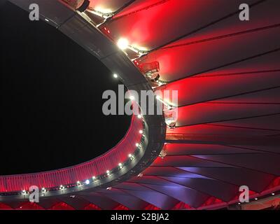 Composizione. Stadio Metropolitano, Madrid, Spagna. Foto Stock