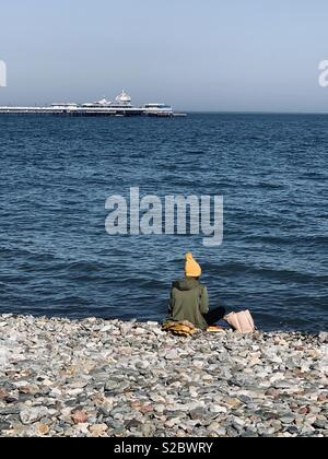 Collegamento in Llandudno Foto Stock