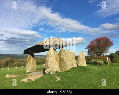 Pentre Ifan sepoltura camera in Pembrokeshire Foto Stock