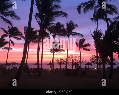 Tramonto in Mauritius Foto Stock