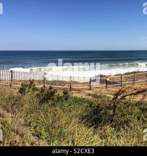 Luce Nauset Beach, Cape Cod National Seashore, Eastham, Massachusetts, Stati Uniti Foto Stock