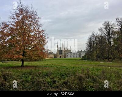 Kings College di Cambridge in un pomeriggio autunnale Foto Stock