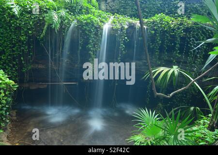 A caccia di cascate Foto Stock