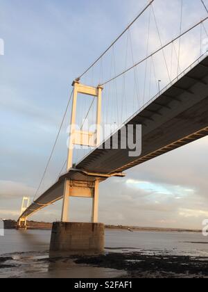 Severn bridge tramonto Foto Stock