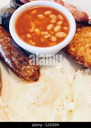 La completa prima colazione inglese Foto Stock