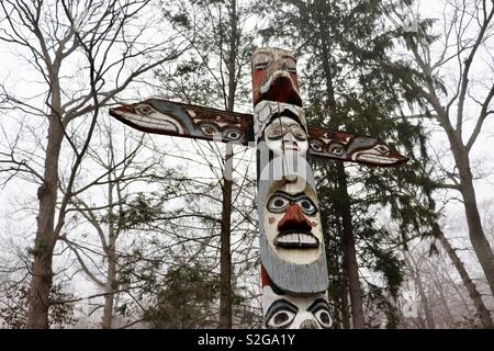 Il totem pole da fiera mondiale Foto Stock