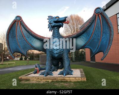 Football Association of Wales Dragon Park - casa del Welsh team internazionali Foto Stock