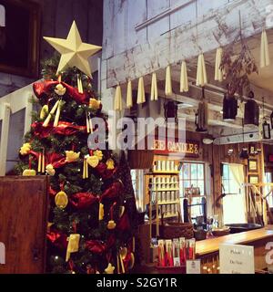 All'interno di Yankee Candle Village, South Deerfield, Massachusetts, Stati Uniti Foto Stock