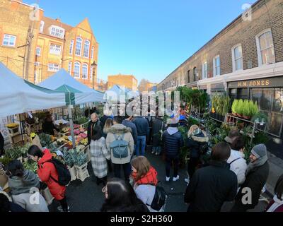 Colombia Road Mercato dei Fiori Foto Stock