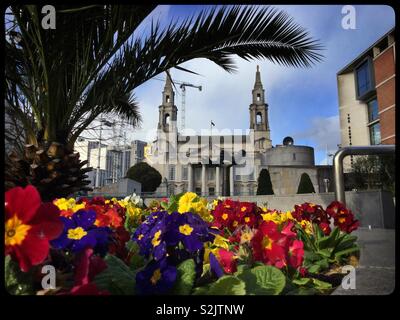 La sala civica, Leeds, Regno Unito. Foto Stock