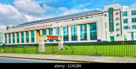 Art Deco edificio di Hoover in Perivale Londra. Foto Stock